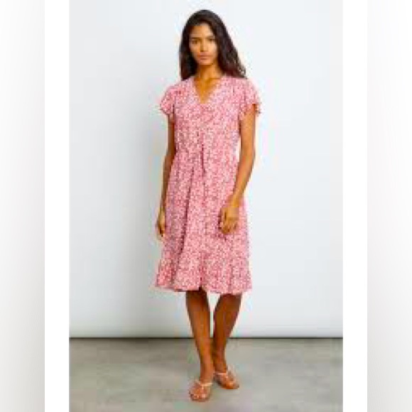 Rails
Kiki Floral Crepe Midi Dress, Scarlet - Picture 1 of 10